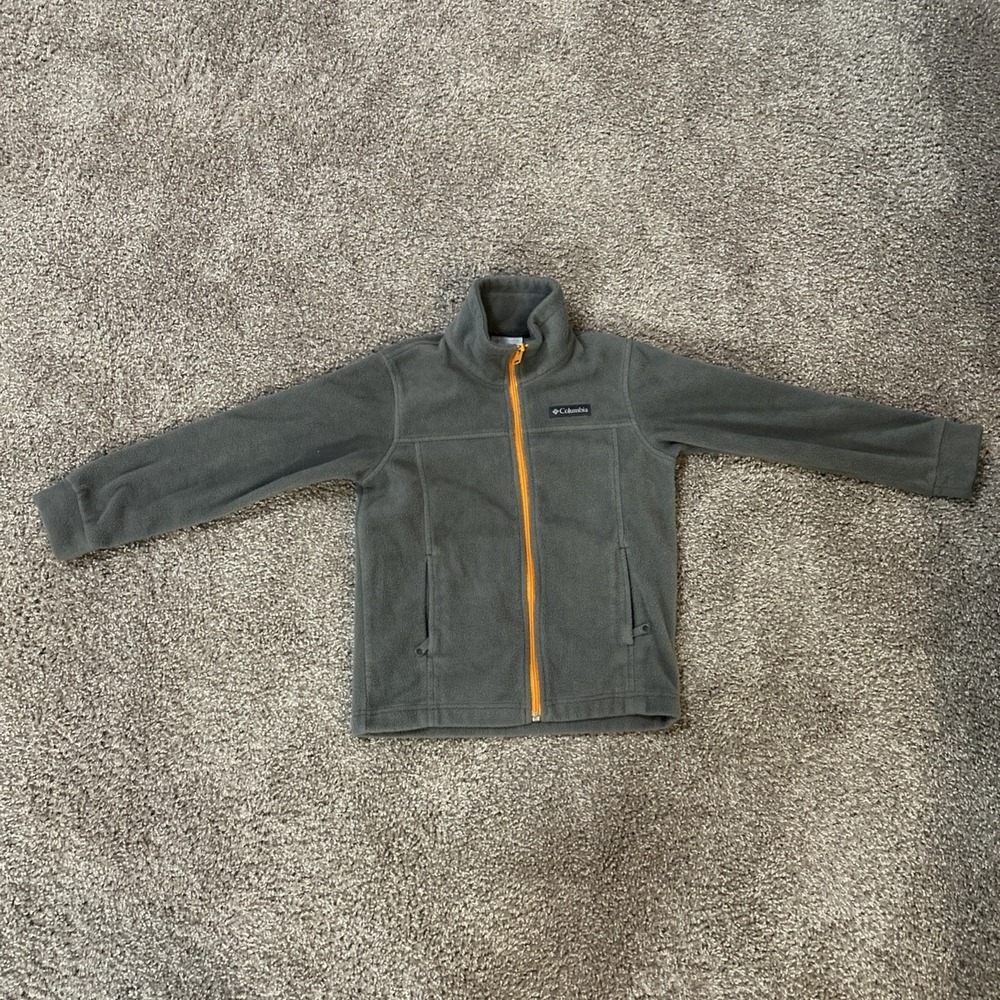 Columbia Gray Fleece Zip Jacket Sz XS